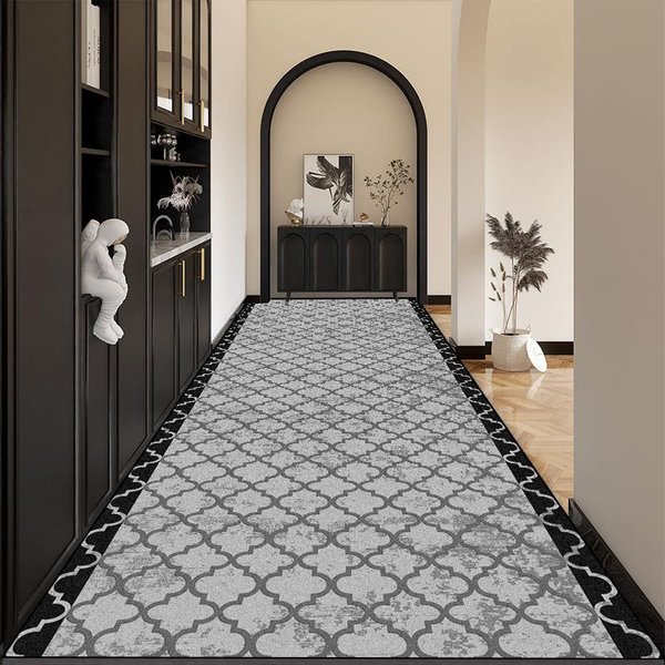 Alfombra Moderna Simple Para Pasillo De Hogar, DecoracióN De Pasillo, Alfombra Larga Para Escaleras, Alfombras Largas, ÁRea De Cocina, Antideslizante, Lavable, Felpudo Personalizado 160*200Cm-image