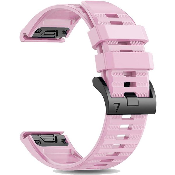 Pasek Do Zegarka Fenix8 Dla Garmin Fenix 8 47Mm 51Mm E 7 7X/Epix Pro/6 6X 5X Plus/Enduro 3 Quickfit 26Mm 22Mm Silikonowa Bransoleta 2028 Quickfit 22Mm RóżOwy-image