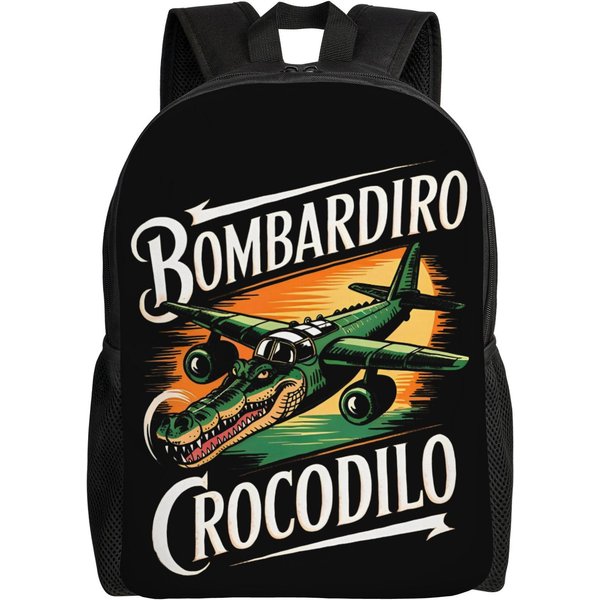 Mochila Tung Tung Tung Sahur Para Hombres Mujeres Casual Mochila Escolar Diaria Meme Cerebro Podrido Italiano Bolsas De Lona Universitarias Regalo-image
