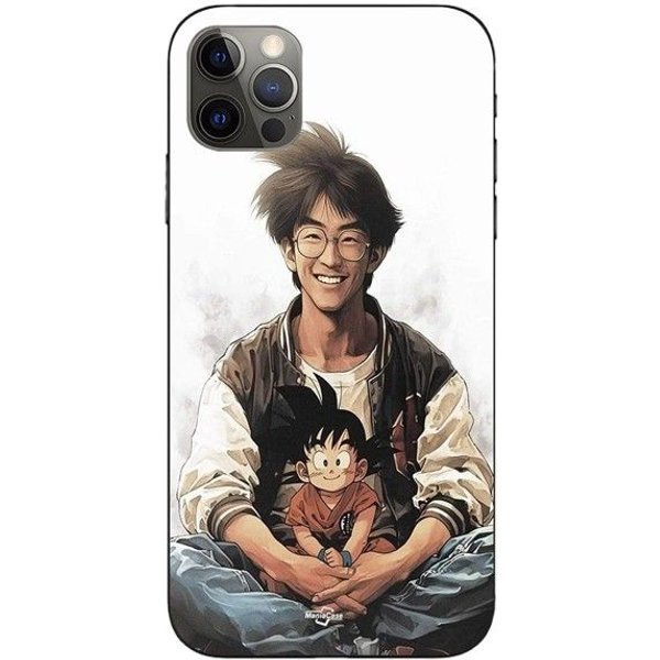 Funda De TeléFono - Maniacase - Iphone 13 Pro - Akira Toriyama Goku - Silicona - Flexible Negro-image