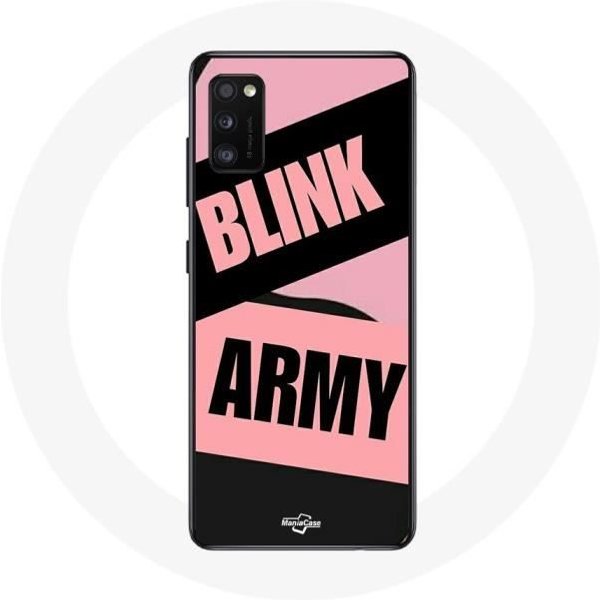 Funda Para Samsung Galaxy A41 BTS Army Y Blackpink Blink Rosa Negro-image