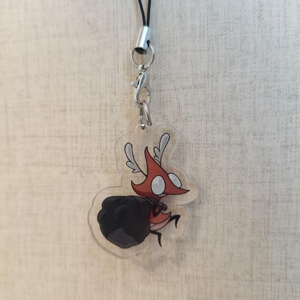 Gra Hollow Knight Silksong Hornet Sherma Nuu Cosplay Breloczek Kawaii Akrylowy ŁAńCuszek Do Telefonu Breloczek Brelok Ozdoba Do Torebki Rekwizyt Gray-image