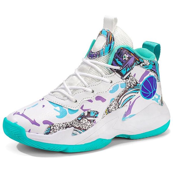 Zapatillas De Baloncesto Para NiñOs Antideslizantes Transpirables Zapatillas De Entrenamiento De Baloncesto Con Zapatillas De Baloncesto Para NiñOs Y NiñAs Zapatillas Deportivas 31-39 38-image