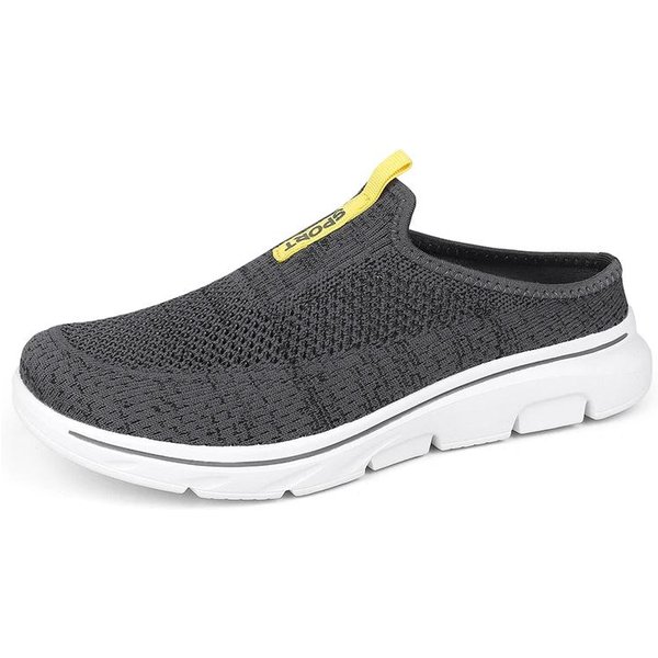 Plus DużY Rozmiar 48 49 Lato MęSkie PółButy Wsuwane Siateczkowe Kapcie Klapki Lekkie Wygodne OddychająCe Dropshipping 47 Black-image