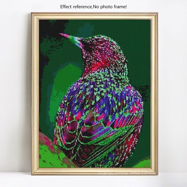 Pintura De Diamantes 5D DIY Animal PáJaro Bordado Venta Fotos De PedreríA Pantalla Completa Diamante 20X30-image