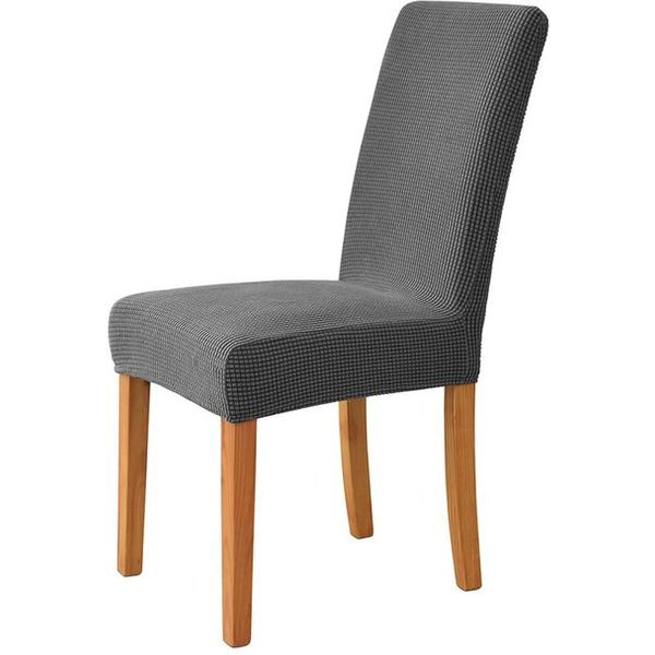 Uniwersalny żAkardowy Pokrowiec Na KrzesłO Stretch Jednokolorowy Pokrowiec Na KrzesłO Jadalnia Wesele Hotel Bankiet Home Decor Zmywalny Pokrowiec Na Siedzisko 1 Piece-image