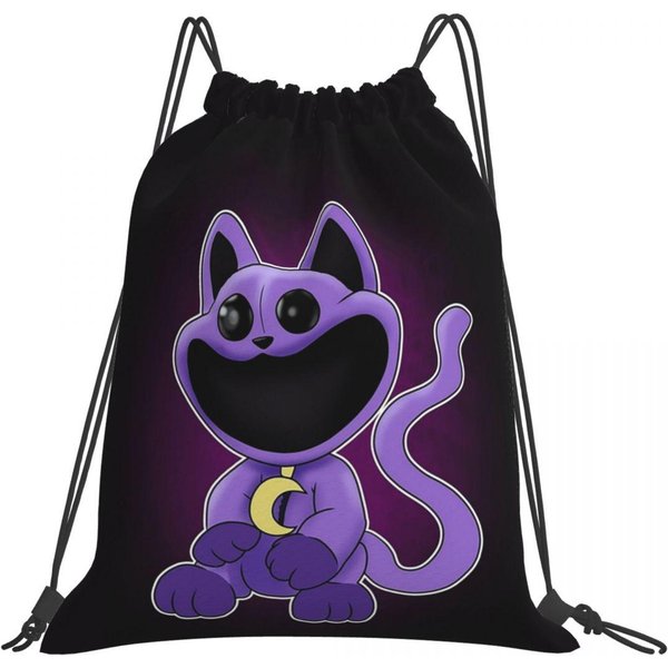 Mochilas Catnap Plus PortáTiles Con Cierre De CordóN Bolsillo Para ArtíCulos Varios Bolsas Para Libros Para Viajes Escuela One Size-image