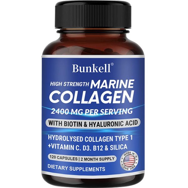 ColáGeno Marino De Alta Resistencia 2400 Mg Por PorcióN, Suplemento DietéTico, 120 CáPsulas 120 Capsules-image