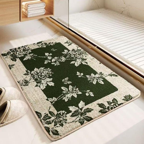 Imitacja Kaszmiru Mata łAzienkowa Na PodłOgę Toaleta Toaleta Drzwi Do Toalety ChłOnna Mata Pod Stopy Domowy Dywanik 60X90Cm23.6X35.4In-image