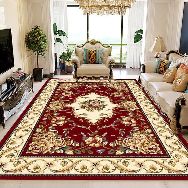 Alfombras De Estilo NóRdico DecoracióN Para Sala De Estar Hogar Alfombra De ÁRea Grande Para Dormitorio Antideslizante Personalizable Felpudos Para Vestidor Lavable 100*200Cm-image