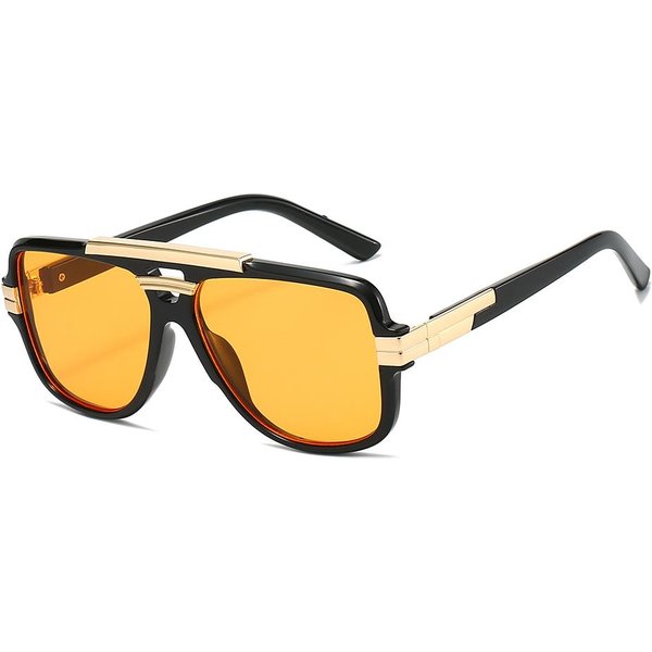 Okulary Pilotki Z PodwóJnym Mostkiem MęSkie Najnowszy Model Outdoorowy Design Okulary PrzeciwsłOneczne Damskie Stylowe DużE Oprawki Anty-Uv Okulary As Picture Shows-image