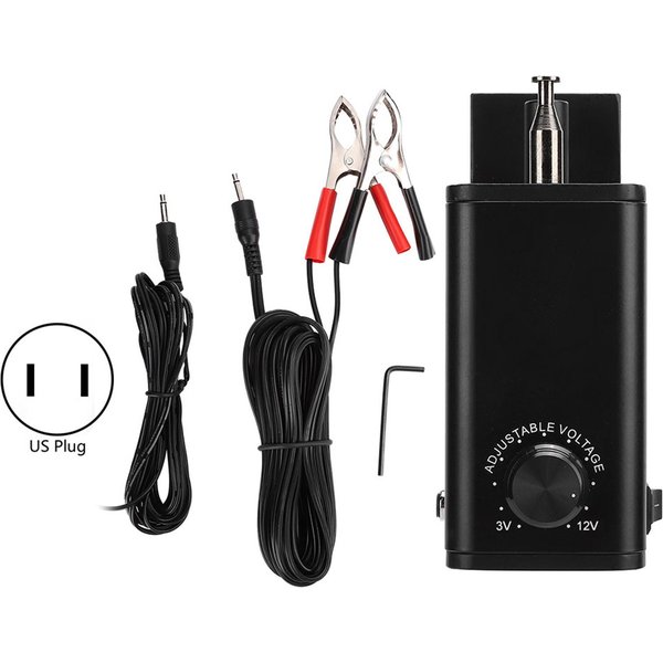FY-609CP Aluminiowy Silnik Do Grilla BBQ Z Regulacją PręDkośCi Akcesorium Do NarzęDzi BBQ 3?12V Wtyczka US 110V-image
