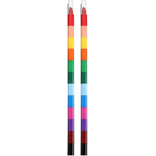 Crayones Apilables De 12 Colores Bloques De ConstruccióN Creativos Pintura Graffiti PapeleríA Relleno De Bolsas De Regalo De Fiesta De CumpleañOs Regalo Zyf-image