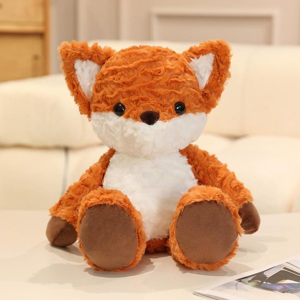 Lindo MuñEco De Zorro PequeñO Corriendo, Almohada De Zorro PequeñO, MuñEco De Trapo, Juguete De Peluche, Regalo De CumpleañOs Para NiñA 60Cm-image