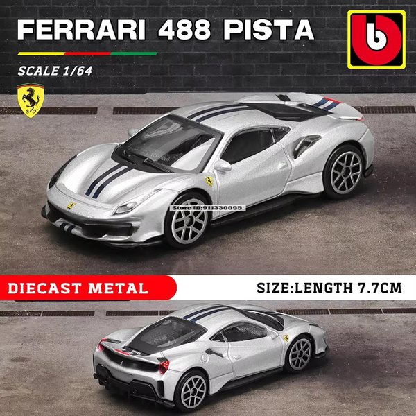 Bburago 1:64 Serie Ferrari California T 488 Pista Roma AleacióN Coche De Lujo Coche De FundicióN A PresióN Modelo De Coche ColeccióN Juguete Regalo-image