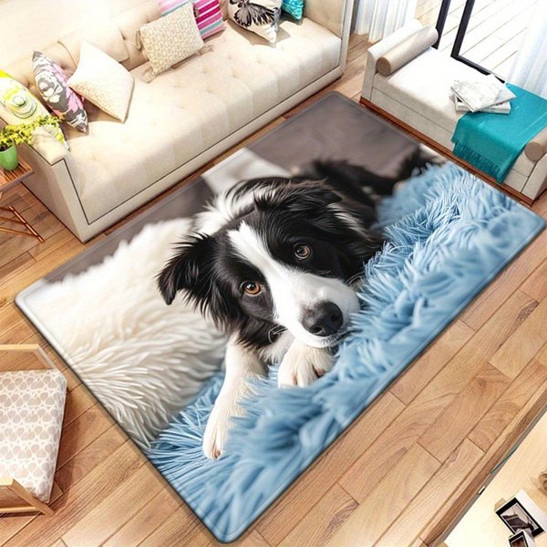 Dywanik Z Nadrukiem Border Collie, AntypośLizgowy, Zmywalny Dywanik PodłOgowy Do Kuchni, łAzienki, Salonu, Dywan Do Dekoracji Domu W Wielu Scenach 40X120Cm-image