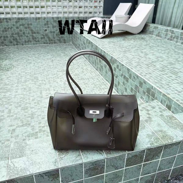Bolso De Mano De Gelatina Coreano TPU Transparente Hombro ÚNico Para Mujer Color Caramelo Bolso Tote De Gran Capacidad Bolso De Axila Regalo-image