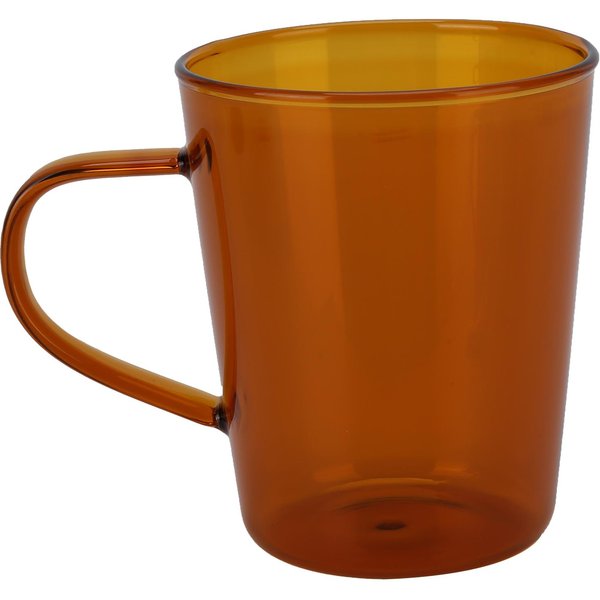 Taza De Leche De 380 Ml Vidrio De Borosilicato Alto TéRmico FáCil De Limpiar Taza De Vidrio Para Cocinas Hoteles Café MarróN-image