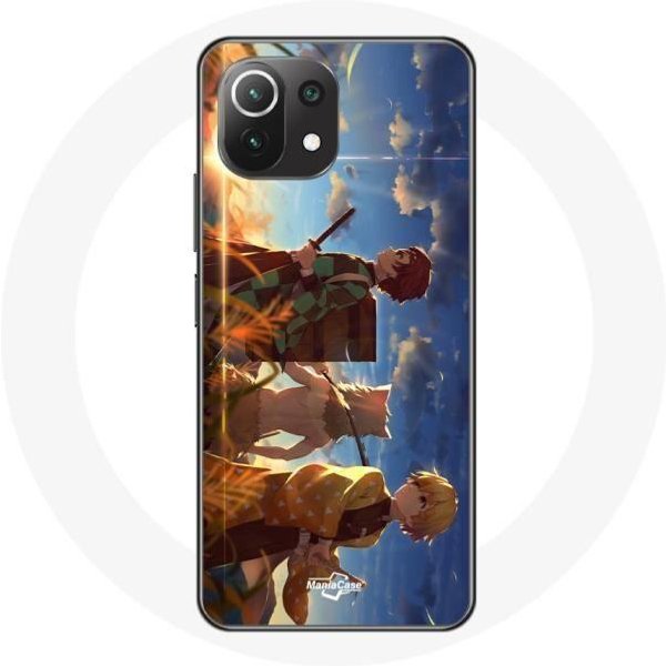 Funda Para Xiaomi Mi 11 Lite Tanjiro Inosuke Y Zenitsu Demon Slayer Kimetsu No Yaiba Anime Manga-image