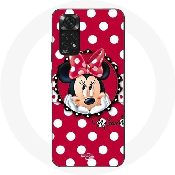 Funda Para Xiaomi Redmi Note 11S Minnie Mouse Dibujo Animado Rojo-image