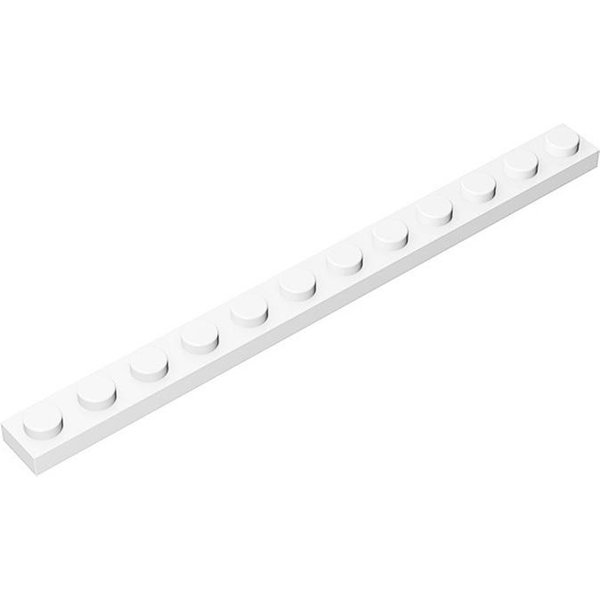 50 Szt. Klocki 60479 PłYtka 1 X 12 Kolekcje KlockóW Hurtowe ModułOwe GBC Zabawka Idealna Do Zestawu MOC High-Tech White-image