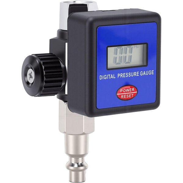 Regulador De PresióN De Aire Digital Ajustable 0-200 PSI Regulador De PresióN G1/4 De Pulgada Para Herramientas NeumáTicas Equipos De PulverizacióN-image