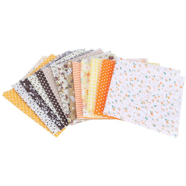 25X25Cm 14 Piezas Hermoso ÚNico Tela De AlgodóN Estampada DIY Costura AlgodóN Material De Tela-image