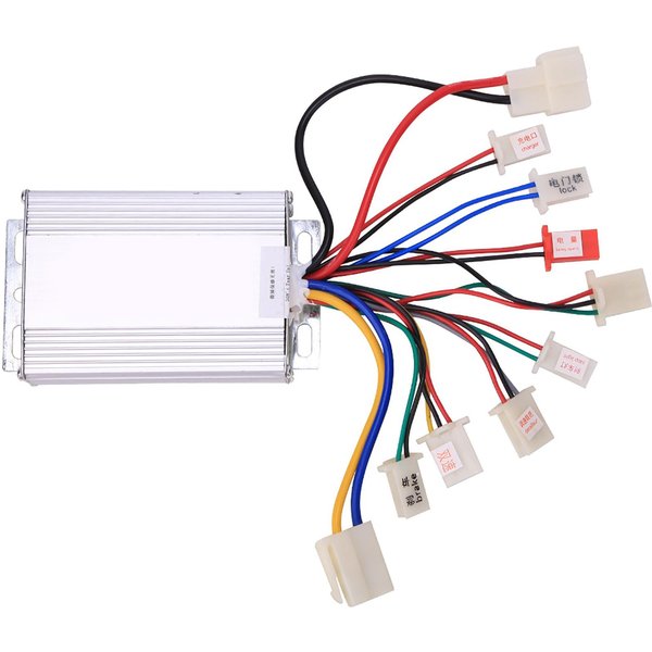 Controlador De Motor Cepillado 36V 500W Bicicleta Scooter Control De Velocidad Piezas De Bicicleta EléCtrica-image