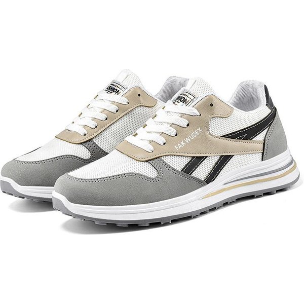 Zapatillas De Skate Para Hombre Y Mujer Nuevas Casuales Zapatos Para Amantes Del Running Transpirables Tejido Volador Zapatos Transpirables Para Hombre Zapatos Para Mujer 44 Gris-image
