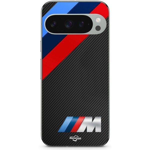 Etui - Maniacase - Google Pixel 9 Pro - Czarny - MięKkie - Logo BMW M Power-image