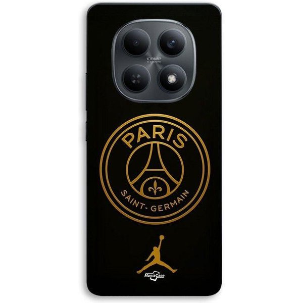 Funda - Maniacase - Xiaomi Redmi Note 15 5G - Logo PSG Jordan Dorado - Negro - ProteccióN-image