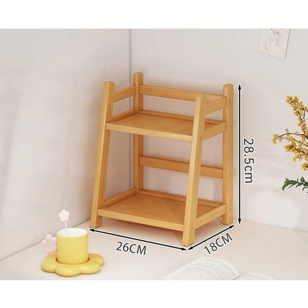 Wielofunkcyjna PółKa Kuchenna MałY Stojak Na Przyprawy Biurkowy Wielopoziomowy Organizer Do Przechowywania Oleju Soli Sosu Octu Do UżYcia Na Blacie 26Cm Kolor Jasno żółTy-image