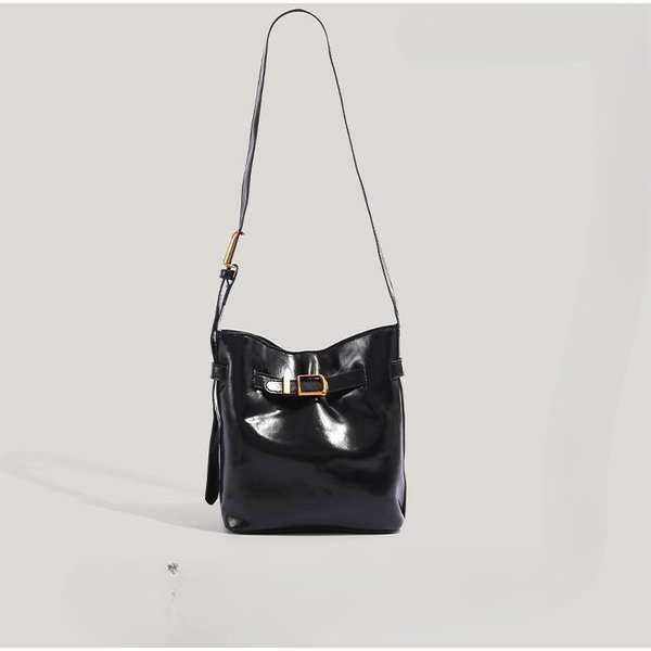 Bolso Cubo PequeñO Simple De Cuero Con Cera Para Nicho Bolso Cruzado De Hombro ÚNico Retro Bolso PequeñO Casual Para NiñA Gray-image