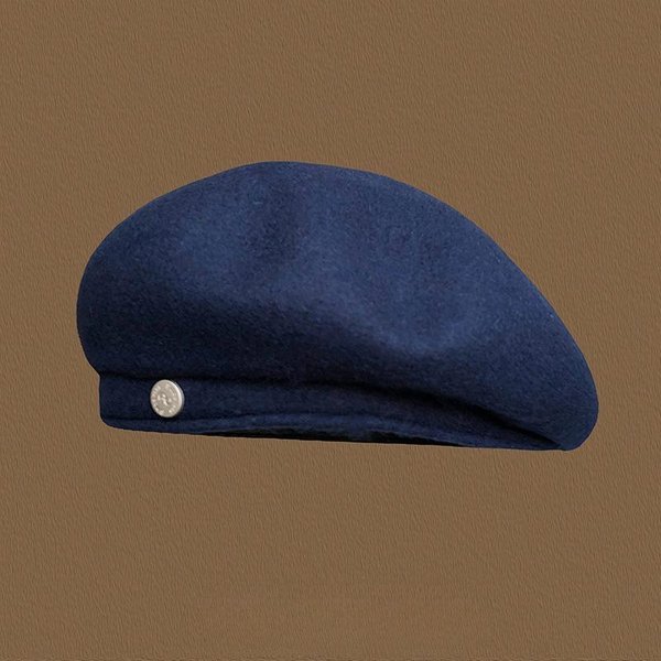 WełNiany Beret Damski Jesień Zima DużY ObwóD GłOwy CiepłY OśMiokąTny Kapelusz Chmurowy Retro PoprawiająCy WygląD Twarzy MałY Kapelusz Malarza One Size-image