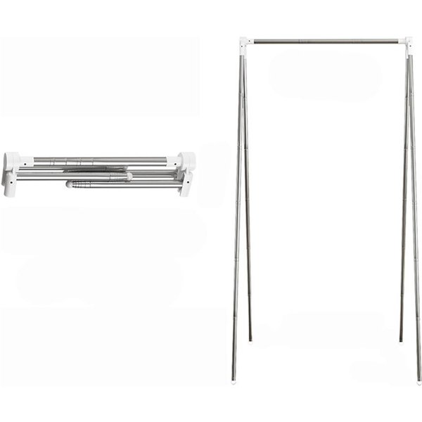Perchero PortáTil Para Viaje Perchero Plegable Para Secar Ropa Interior Acero Inoxidable Perchero Plata-image