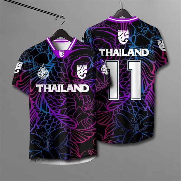 Tailandia Camiseta De Verano Street De Manga Corta Impresa En 3D Para Hombre Transpirable Ligera Y CóModa Tops De Manga Corta S Blue-image