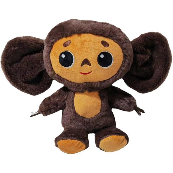 Nowa Rosyjska Anime Cheburashka Pluszowa Lalka DużE Oczy MałPka Wypchane Pluszowe Zabawki PięKna Poduszka UspokajająCa Dla Dzieci Prezenty 23CM-image