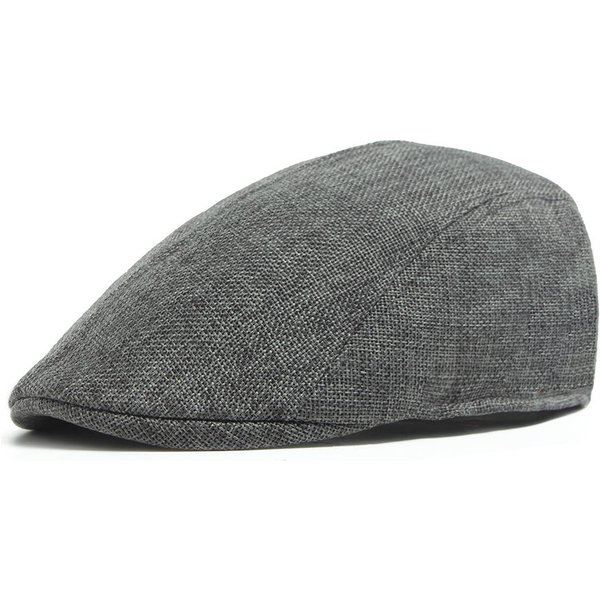Gorra Plana De Lino Para Hombre Primavera Verano Visera Vintage Boina Transpirable Ivy Gorra De Repartidor De PerióDicos Moda Para Mujer Adecuada Para Cara PequeñA Delgada One Size-image