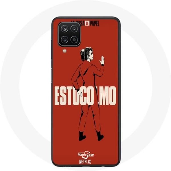 Funda Samsung Galaxy A12 La Casa De Papel Estocolmo Dibujo-image