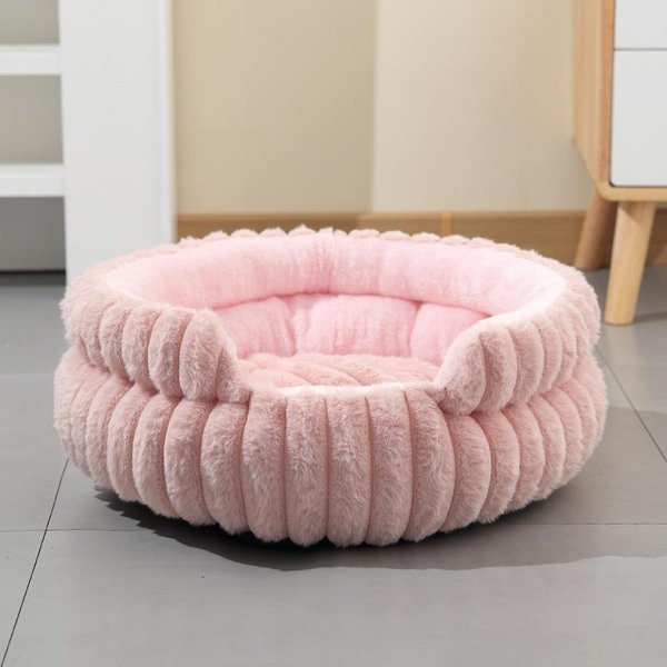 Cama Redonda Para Perro Cama Desmontable Para Mascotas Para Perros PequeñOs Y Medianos Gruesa CáLida Impermeable Nido Para Gatos Casa Para Mascotas Para Todas Las Estaciones Con CojíN ExtraíBle M Size-image