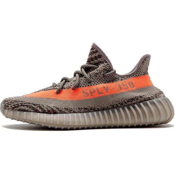 Zapatillas Unisex Adidas Yeezy Boost 350 V2 Beluga Gris Gris Acero Rojo Solar BB1826 37⅓ Red-image