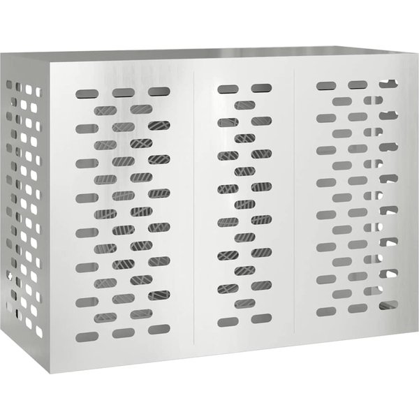 Cubierta Para Aire Acondicionado Plateada 110 X 50 X 80 Cm Acero Galvanizado-image