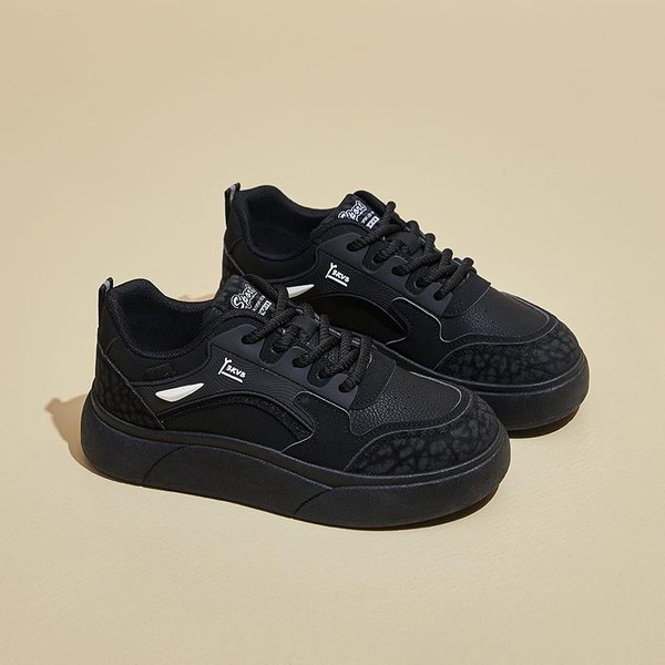 Zapatos Blancos De Primavera Nuevo Estilo De Zapatos Deportivos De Plataforma Alta Para Estudiantes Zapatos Casuales Para Street Style 40-image
