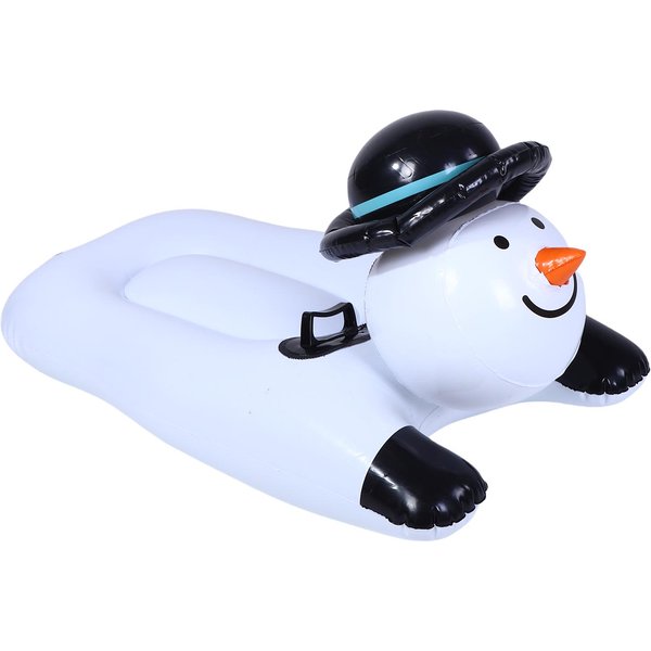 MuñEco De Nieve Inflable Tubo De Nieve Invierno Espesado PVC Trineo De Nieve Inflable Con Asas Para DiversióN Al Aire Libre-image