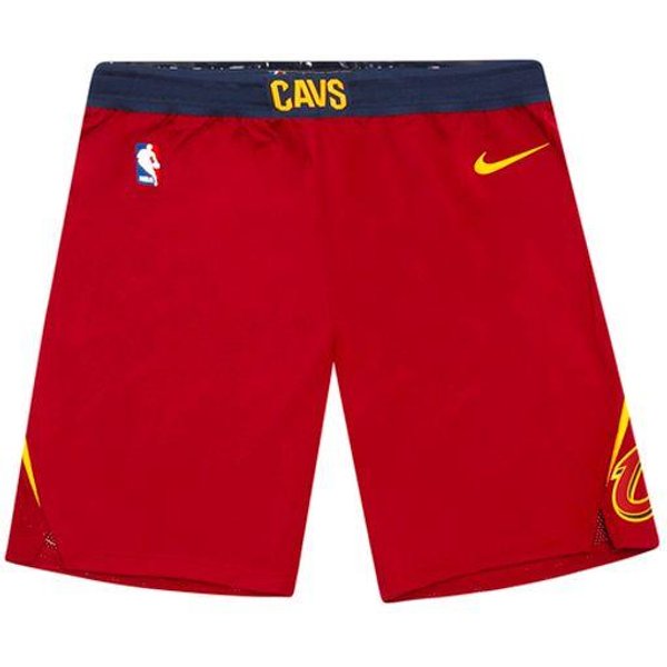 Pantalones Cortos De Baloncesto Nike NBA Cleveland Cavaliers EdicióN AutéNtica De Jugador Transpirables De Corte Holgado De Cintura Media Para Hombre Fondo Rojo Del Equipo 866375-677 L Blue-image