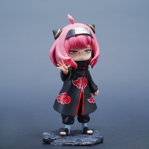 17.5Cm/6.89In Figura De Anime Naruto Anya Forger Cosplay Dolor Figuras De AccióN Estatua De PVC Figura De ColeccióN Juguetes Regalos-image
