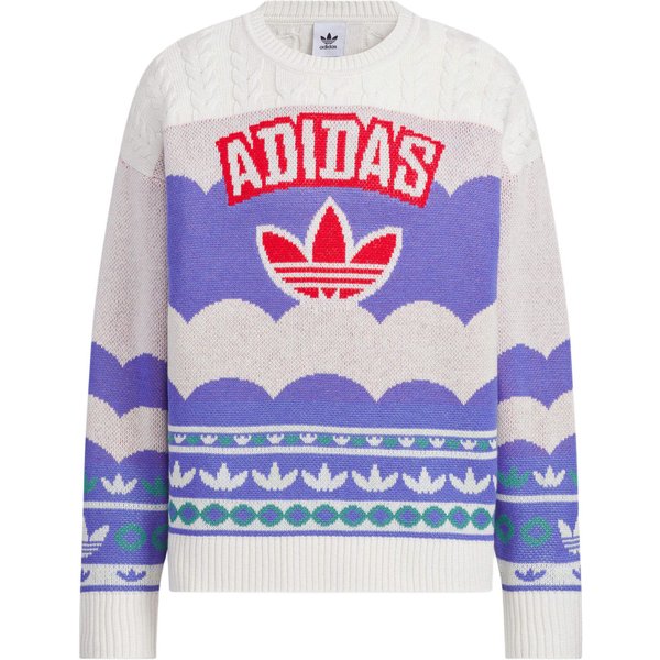 Sudadera Adidas Originals Unisex Morado Blanco M White-image