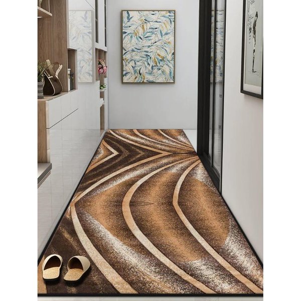 Alfombra Decorativa De Lujo Moderna Para Pasillo Hogar Pasillo Antideslizante Felpudo Pasillo Puerta Villa Pasaje Lavable Alfombrillas Largas Personalizable 60*200Cm-image