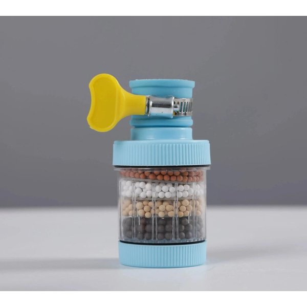 Filtro Para Grifo De Agua DoméStico Cocina Hogar Grifo Mini Grifo Agua Limpia Purificador Filtro Cartucho De FiltracióN Filtro De CarbóN Gray-image