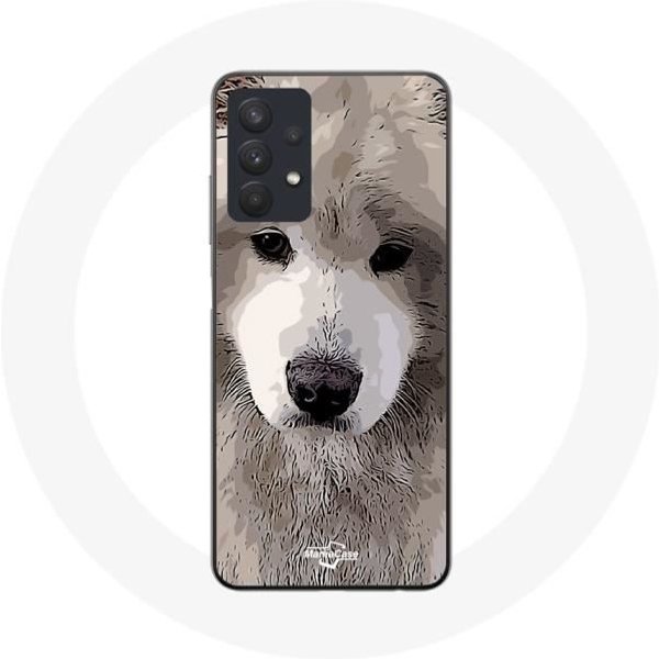 Funda - Maniacase - Samsung Galaxy A32 5G - Flexible - Gris - DiseñO Samoyedo Gris-image